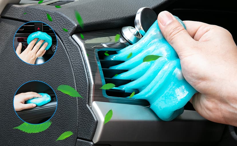 PULIDIKI Car Cleaning Gel Car Clean Putty, Universal Car Interior Cleaner Slime, Perfect Cleaning Kit Supplies, Auto Detailing Tools Accessories, Dust Remover Gifts for Men Women