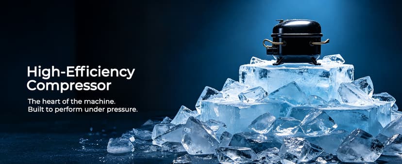 22" Commercial Nugget Ice Maker Machine 420LBS/24H with 350LBS Storage Bin, Nugget Ice Style, Air Cooled Powerfull Compressor, Industrial Nugget Ice Machine for Business