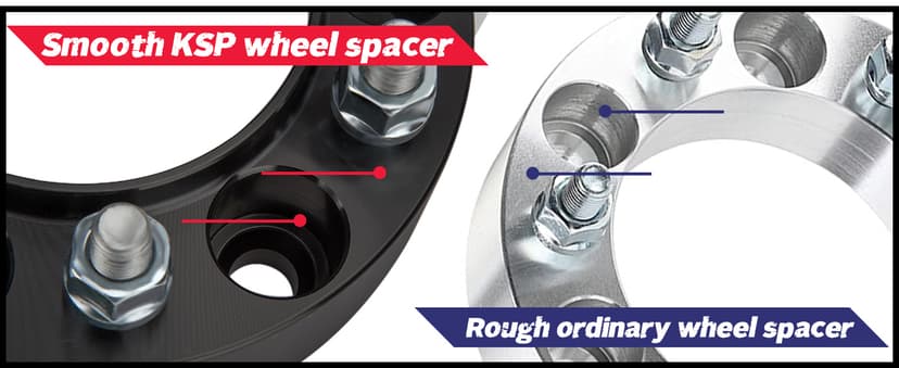 KSP 2in 6x5.5 Tacoma Wheel Spacers, 6x139.7 Tire Spacer fit for Toyota Tundra 4Runner FJ Land Cruiser Sequoia, 50mm Forged Lug Centric Spacer 108mm Hub Bore with M12x1.5 Thread Pitch, Not Hubcentric