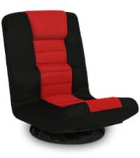 Swivel Floor Gaming Chair w/Armrests,Folding Video Reclining Sofa w/6 Adjustable Position, Padded Backrest & Cushion, Lazy Lounger Couch for E-Sports, Reading, Relaxing, Watching TV, Green