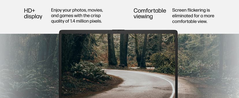 HP 17.3 inch Laptop, HD+ Display, AMD Ryzen 5 7520U, 16 GB RAM, 512 GB SSD, AMD Radeon Graphics, Windows 11 Home, Natural Silver, 17-cp2199nr