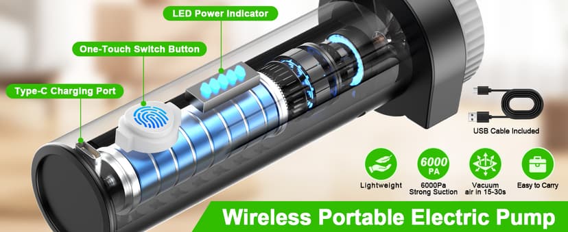 Vacuum Seal Bags for Clothing with Wireless Electric Pump - Travel & Home Use, 15 Pack Ideal Space Saver Vacuum Storage Bags, Travel Vacuum Bags for Luggage