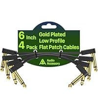 AA AUDIO ACCESSORY Guitar Cable 10 ft 2 Pack, Nylon Braided Anti-Kinking Kevlar-Reinforced, 20AWG 99.99% OFC, Heat-Shrink Protected 1/4 Instrument Cable, Shielded Amp Cord for Fender Electric Guitar