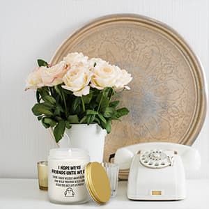 Gifts for Women Men, Unique Friendship Gift for Best Friend BFF Bestie, Funny Personalized Birthday Christmas Anniversary Present for Coworker Sister Classmate Female, Lavender Candle for Her Him