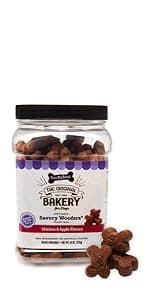 Three Dog Bakery Classic Cremes Baked Dog Treats, Golden with Peanut Butter Filling, 13 oz,Brown,310077