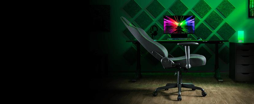 Razer Iskur V2 X Ergonomic Gaming Chair: Built-in Lumbar Support - Widened Seat Base - High Density Foam Cushions - Adjustable 152 Degree Recline - 2D Armrests - Plush Fabric Finish - Black