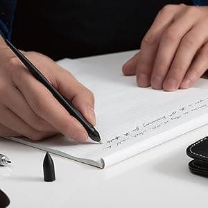 novium Hoverpen Interstellar - Space Black, Ballpoint Pen, Unique Conversational Starter, Premium Futuristic Design, Precision Flow Ink, Schmidt Ballpoint Cartridges