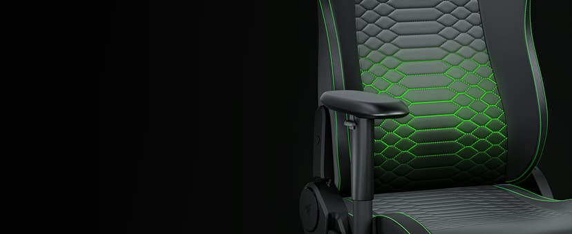 Razer Iskur V2 X NewGen Ergonomic Gaming Chair — Built-in Lumbar Support, Cooltouch Gen-2 EPU Leather, Ultra-Wide Seat Base, Adjustable 152 Degree Recline, Foam Cushions — Black/Green