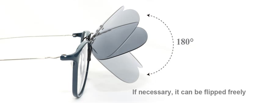 MONICE Fishing Clip on Flip up Polarized Sunglasses Fit Over Prescription Glasses Driving UV Protection Gift Men Women