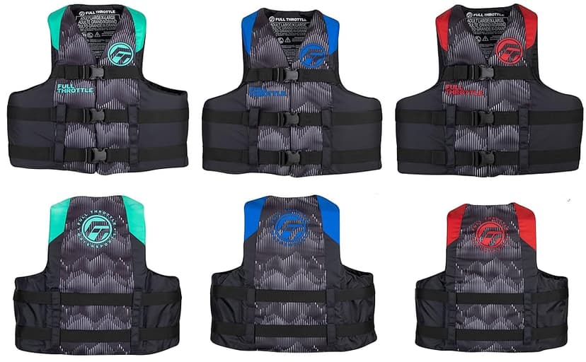 Full Throttle U.S. Coast Guard and Transport Canada Approved Adult Nylon Life Vest for Adults 90 Pounds and Over