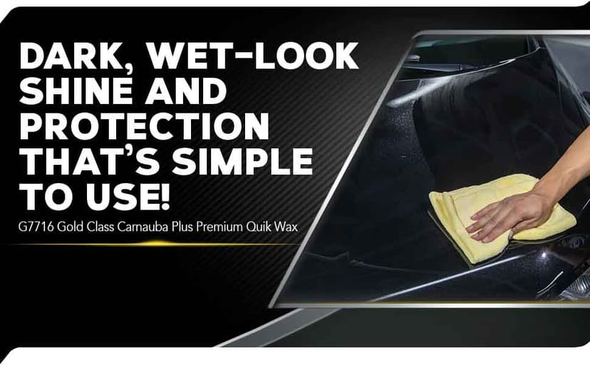 Meguiar's G7716 Gold Class Carnauba Quik Wax, Special Blend for Richness and Shine, Clear Coat Safe Meguiar's Quik Wax, Spray That Leaves Lasting Results Without Residue, 16 Oz