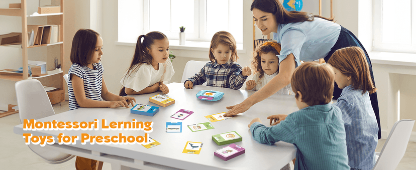 Montessori Language Learning Toys with 224 Words, Pocket Speech Therapy Toys, Sensory Learning Kit, Educational Toys for Kids Airbition Talking Flash Cards for Toddlers Ages 1‑4,224 Words English Blue B0CRYJB6GK