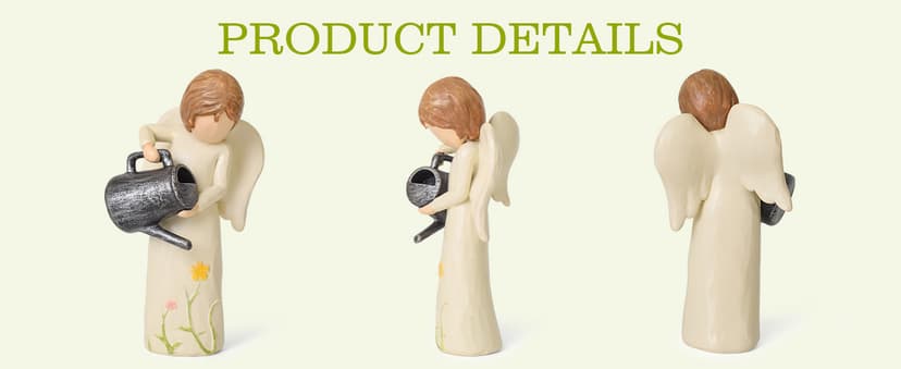 Garden Gifts for Mom, Sisters, Friends, New Home Gift Ideas, Unique Sculpted Hand-Painted Figurine Gardening Gifts for Women, Garden Gift for Gardeners Woman B0DCN2H3B2