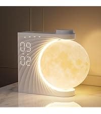 Sunrise Alarm Clocks for Heavy Sleepers,Night Lamp Clocks for Bedrooms with Moon Light,10 Light Effects,30/60/90 Timer,10 Sleep Nature Sounds,15 Ringtones,12 Volume Control with Snooze Function