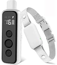 Bousnic Shock Collar for Dogs - Waterproof Rechargeable Dog Electric Training Collar with Remote for Small Medium Large Dogs with Beep, Vibration, Safe Shock Modes (8-120 Lbs) (Grey)