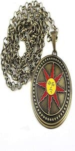 Dark Souls Game Series Inspired - Dark Souls 3 Special Edition The Sun Necklace Pendant. Great Gift For a Gamer Friend And a Great Cosplay Item For Any Dark Soul Franchise Fan. B08LR2WQ6M
