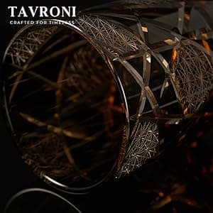 Old Fashioned Edo Kiriko Whiskey Glass Set of 2 – 9 oz Handmade Japanese Cut Crystal Tumblers for Bourbon, Scotch, Cocktail, Liquor – Premium Gift Boxed Drinkware for Men, Dad, Husband