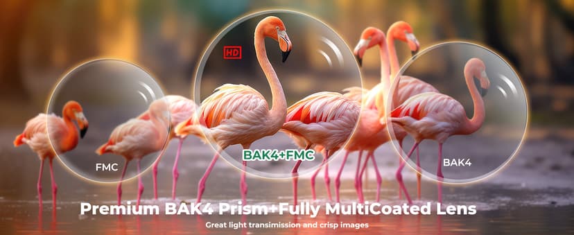 Gosky 10X42 HD Binoculars for Adults with Phone Adapter, High Power Binoculars with BAK4 Prism and FMC Lens, Waterproof Binocular for Bird Watching Hunting Traveling Outdoor Sports