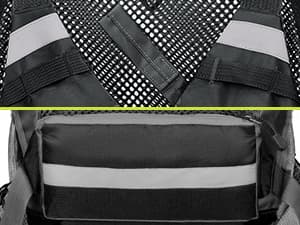 Gonex Fly Fishing Vest for Men Women, Comfortable Adjustable Fishing Vest with Multi-Pockets Reflective Stripes