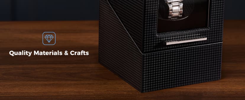 ProCase ProCase Watch Winder for Automatic Watches, Single Automatic Watch Winder Rotator Shaker Box with Quiet Motor and Flexible Pillow, Rotating Watches Case Gifts for Men Women -1 Slot