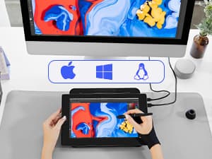 VEIKK VK1200 V2 Drawing Tablet with Screen,11.6-inch Full-Laminated Graphic Drawing Monitor,2 Battery-Free Pens with Tilt Function,6 Customizable Keys,Anti-Glare Glass(Must be Connected to PC to Work)