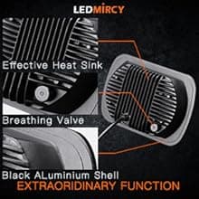 LEDMIRCY H6054 LED Headlights, 5x7 LED Headlights Rectangular 2PCS 90W High Low Sealed Beam Square 7x6 Headlight DOT Approved for Truck Chevy Cherokee Tacoma Ford Van Sedans H5054 H6014 H6052 6053