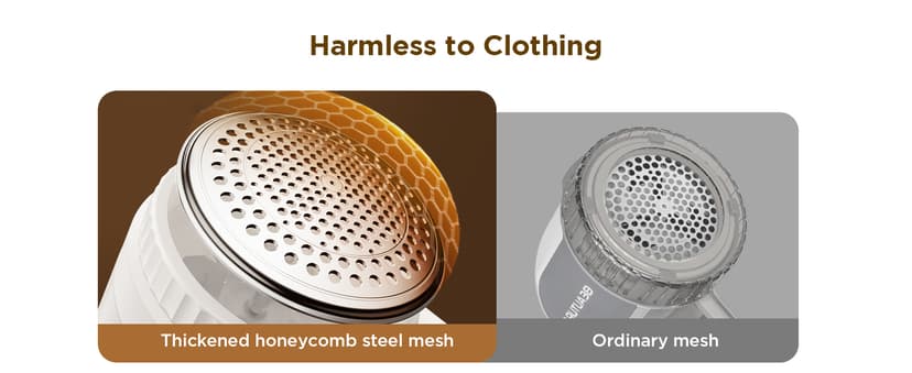 Rechargeable Fabric Shaver, Lint Remover for Clothes, Lint Shaver 6-Leaf Blades, 3-Speeds Lint Shaver with LED Display for Effortless Fuzz & Pill Removal for Clothes, Sweaters, Furniture, White