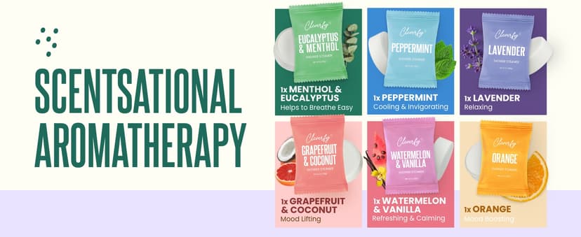 Cleverfy Shower Steamers Aromatherapy for Women and Men – Self-Care Shower Bombs for Stress Relief and Relaxation – 6 Tablets