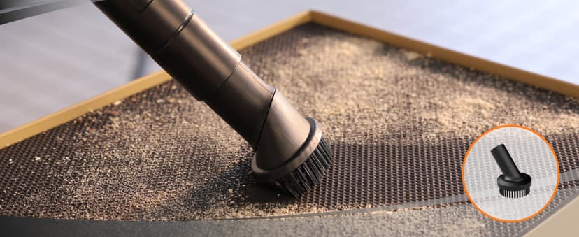 Giraffe Tools Grandstorm Wet Dry Vacuum Cleaner with 6 Nozzles, 30 FT Retractable Hose Wall Mounted Vacuum Cleaner for Car Detailing, Grey(No Remote Control Funtion)