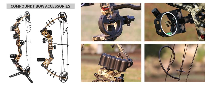 Youth Compound Bow Set 15-45 Lbs for Teens and Beginner, Package with Archery Hunting Equipment, Max Speed 260fps, Adjustable, Right Hand