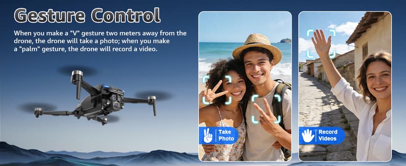 GPS Drone with Camera for Adults - 4K Drone with 4.5” FPV Screen Controller, 60 Min Flight, Brushless Motor Foldable Quadcopter, Auto Return, Follow Me, 3 Speed Modes for Beginners - Gift Under 249g
