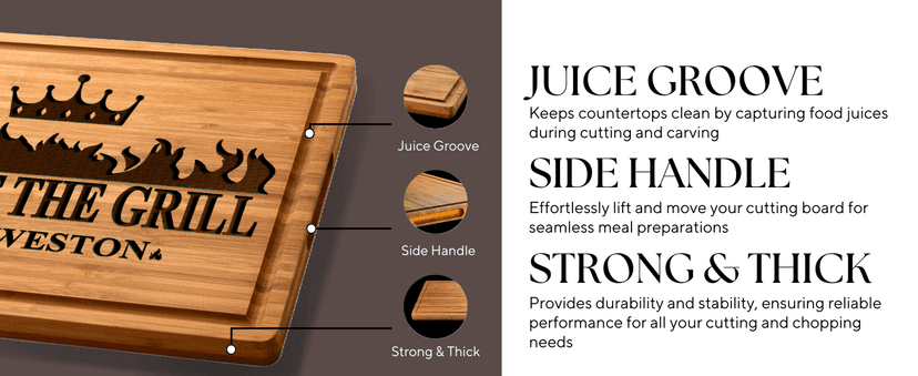 GIFTS TO ENGRAVE Personalized Grilling Gifts for Men - Custom Fathers Day Present for Dad - BBQ Cutting Board Perfact Grill Master Gifts for Him, Dad, Father in Law, Husband 2025