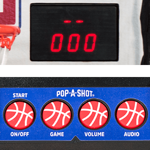 Pop-A-Shot Home Single Shot | Arcade Basketball Fun at Home | Infrared Sensor Scoring | 6 Game Modes | 4 Balls | Foldable Storage | for All Players