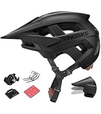 KINGBIKE NTA-8776 Mountain Bike Helmet Professional Ebike Helmets with 3-Level Adjustable Visor & Camera Mount E-MTB Helmet for Adults Men Women Youth E-Bike Safety Certified