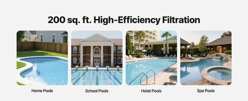 VEVOR 2025 Pro Pool Cartridge Filter System 200 sqft, Pool Filter for Inground & Above Ground Pools, Compatible W/Pumps 3HP~4HP | Up to 9827 GPH Max Flow, Pool Filters for Pools Up to 39625 Gallons