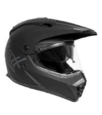 Westt Motorcycle Helmets Full Face Helmets - Street Bike Helmet with Dual Visor DOT Approved for Men Women Adults Compact Lightweight Storm X Grey Black White (Black, L (23.23-23.62 in))
