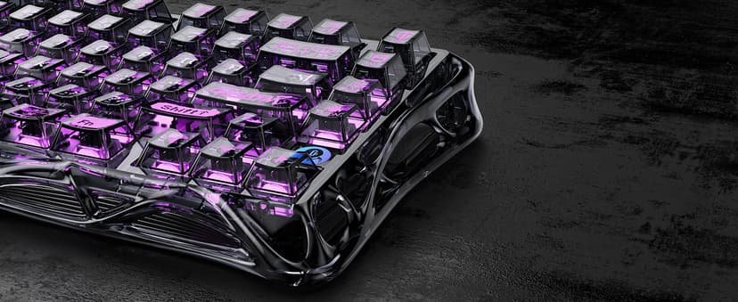 GravaStar Mercury V75 Lite Hall Effect Magnetic Gaming Keyboard – 8KHz Rapid Trigger Wired 75% Keyboard, Adjustable Actuation, Hot-Swappable Switches, Transparent RGB for PC/Mac