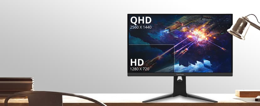 ViewSonic XG2736-2K 27 Inch 1440p Gaming Monitor, IPS with 240Hz and 0.5ms for Pro-Level Gameplay, FreeSync Premium and G-Sync Compatible, Advanced Ergonomics, 65W USB-C, HDMI, and DisplayPort Inputs