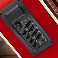 Ashthorpe Full-Size Dreadnought Cutaway Acoustic-Electric Guitar Bundle - Premium Tonewoods - Sunburst