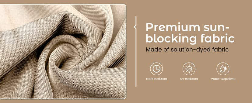 15ft Patio Umbrella with Base,Large Outdoor Double-Sided Rectangle Umbrella with Crank Handle, Market Umbrella for Poolside Garden Deck Backyard Beach Pools, Beige