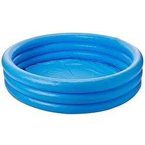 INTEX 59416EP Crystal Blue Inflatable Kiddie Swimming Pool, 45in x 10in