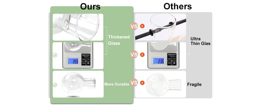 XXXFLOWER Plant Terrarium with Wooden Stand, Air Planter Bulb Glass Vase Metal Swivel Holder Retro Tabletop for Hydroponics Home Garden Office Decoration - 3 Bulb Vase