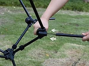 MARCHWAY Lightweight Folding High Back Camping Chair with Head Support, Stable Portable Compact for Outdoor Camp, Travel, Beach, Picnic, Festival, Hiking, Backpacking (Highback Khaki)