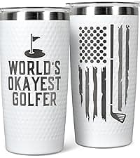 Golf Gifts for Dad - Fathers Day Golf Gifts for Men, Dad, Husband - Funny Golfer Gift - Golfer Ideas for Men, Golfers - Fathers Day Gift - 20 Oz Stainless Steel Tumbler