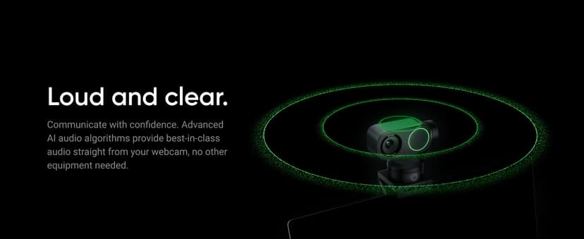 Insta360 Link 2 - PTZ 4K Webcam for PC/Mac, 1/2" Sensor, AI Tracking, HDR, AI Noise-Canceling Mic, Gesture Control for Streaming, Video Calls, Gaming, Works with Zoom, Teams, Twitch & More