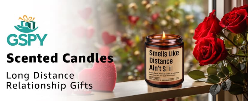 Gifts for Long Distance Boyfriend, Girlfriend, Christmas, Birthday, Miss You, Long Distance Friendship Gifts for Best Friend GSPY Candle, Long Distance Relationship Gifts for Him, Her, BF, GF, Couples B0G48L3KMF
