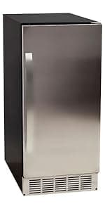 EdgeStar IB450SS 50 Lb. 15 Inch Wide Undercounter Clear Ice Maker - Stainless Steel