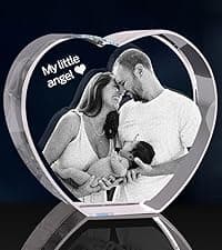 3D Crystal Photo, Christmas Personalized Gift,Customized Gifts for Wife, Women, Him, Her, Dad and Mom. Custom Picture Gifts for Christmas, Father's Day, Birthday, Wedding, Anniversary, Memorial, Picture Gift for Pet Lovers.