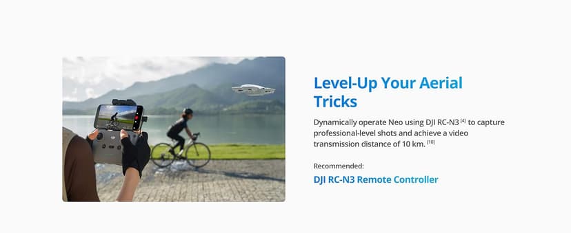 DJI Neo Three-Battery Combo, Mini Drone 4K UHD Camera for Adults, 135g Self Flying Drone That Follows You, Palm Takeoff, Subject Tracking, QuickShots, Stabilized Video (Controller-Free)