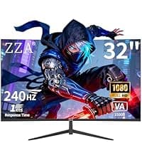 ZZA 49" Curved Gaming Monitor | 5120x1440 Dual QHD, 165Hz/144Hz, 1500R, 32:9 Ultra-Wide, AMD FreeSync, 120% sRGB, Height Adjustable, HDMI 2.1 & DisplayPort 1.4, VESA Mount, Black